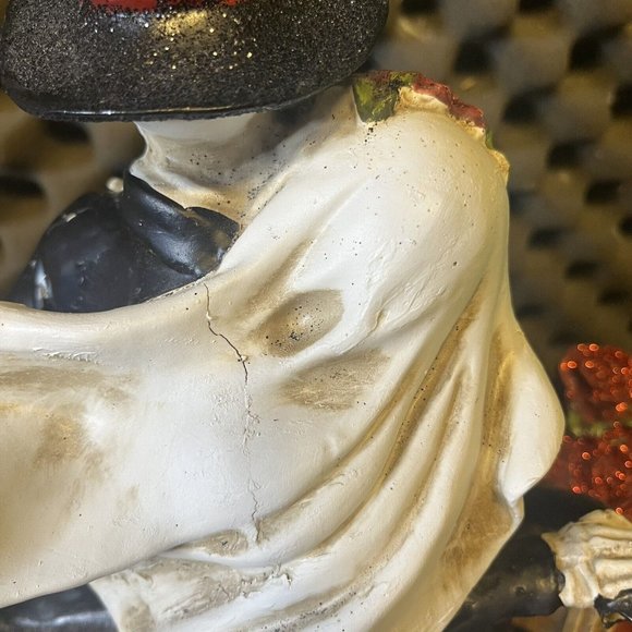 Rachel Zoe Day of the Dead Love Never Dies Bike Couple Skeleton Statue Figurine - Picture 7 of 8